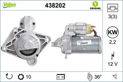 VALEO 438202 Starter passend für NISSAN OPEL RENAULT