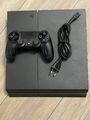 Playstation 4 Ps4 Konsole Cuh-1216A 500 GB in Schwarz mit Controller alle Kabel-