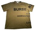 Burberry T-Shirt Herren Oberteil Shirt Sportshirt! Gr. M! Khaki! Baumwolle! TOP!