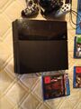 Sony PlayStation 4 500GB CUH-1116A Schwarz mit 4 Pads / 10+ Spiele uvm