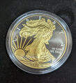Silver American Eagle vergoldet und rutheniumbeschichtet