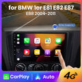 6G+128GB Android13 Autoradio CarPlay DAB+GPS Navi für BMW E81 E87 2004-11 4G LTE