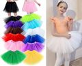 Kinder Tütü Tutu Ballettrock Tüllrock 3Lagen Rock Petticoat Ballettkleid 30/40cm