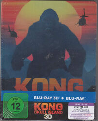 "KONG SKULL ISLAND" - Monster Action - ltd 3D + 2D BLU RAY STEELBOOK - neu/OVP