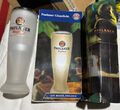 10x Paulaner Winterbier Windlicht Teelicht Kerzenhalter Glas in Glas Milchig