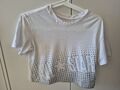 CONVERSE Damen Crop Top / Kurzes T-Shirt mit Motiv weiß Gr. 34/36 (S) UVP=19,-€