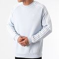 adidas Originals Essential 3 Stripes Crew Sweatshirt Pullover Sweater Halo Blue