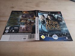 Der Herr der Ringe Die Zwei Türme - PS2 Frontcover + Backcover Gebraucht