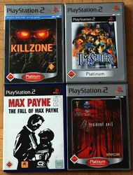 PS2 PlayStation 2 Killzone Resident Evil 4 TimeSplitters Max Payne 2 Platinum