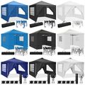 Pavillon 3x3m Faltpavillon Gartenzelt Pop Up Partyzelt Wasserdicht Seintenteile