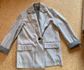 Zara weiche oversize Jacke Blazer Mantel Gr. XS (S) 34 36 beige grau