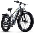 Elektrofahrrad 26 Zoll Ebike 1000W E Mountainbike Fatbike 45km/h Pedelec Fahrrad