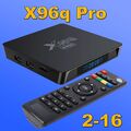 X96Q PRO Mediaart 1a 2GB 16GB Android Smart IP TV Box Media Player WLAN LAN M3U