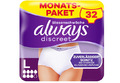 Always Discreet Plus L Inkontinenzhosen Monatspack - 32 Stück