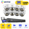 ANNKE POE 3K Außen Überwachungskamera Set 8MP 4K NVR Mit Audio Dual-Light H.265+