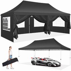 Pavillon Pop up Faltpavillon 3x3/3x6m Wasserdicht Gartenzelt Partyzelt Pavillion