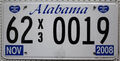 Alabama USA Nummernschild Auto Kennzeichen Schild US Car License Plate 62X 30019