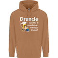 Drunkel Like a Normal Uncles Day lustig Herren 80 % Baumwolle Hoodie