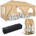 Pavillon Faltpavillon 3x3m 3x6m Wasserdicht Partyzelt Gartenzelt UV-Schutz Zelt