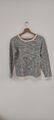 Clockhouse - modisches Sweatshirt – grau/beige meliert – Gr. S