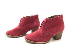 Tamaris Damen Stiefel Gr. 37 Stiefeletten Schnürboots Ankle Boots Komfort Rot