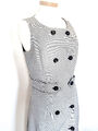50er 60er Audrey 50s Stil Schürzen Kleid grau Schulmädchen für Rolli Bluse Shirt