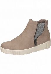 Rieker Damen Stiefelette, Chelsea Boots, Beige, Warmfutter, Gr. 37-42