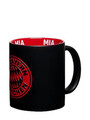 FC Bayern München Tasse Logogravur Schwarz