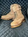 Buffalo Biker Boots Stiefel Gr.38 Beige mit Stahlkappe - Topzustand !