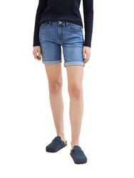 TOM TAILOR Damen Shorts Slim Fit Five-Pocket Jeansshorts Denim Bermudas Pants