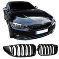 Kühlergrill Sport Grill schwarz Doppelsteg paßt für BMW 4er F32 F33 F36 F82 F80