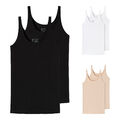 2er Pack SCHIESSER Damen Trägertop Tank Tops Unterhemden Organic Cotton 95/5