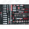 KS TOOLS SCS 1/4 +3/8 +1/2 Steckschlüssel-Satz 180tlg 1/1 Systemeinlage 711.0180