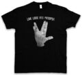 LIVE LONG AND PROSPER II T-SHIRT Star Spock Finger Trek Vulkanischer Gruß