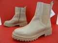 Geox Iridea Plateau Stiefelette Stiefel Boots Damen Schuhe Leder Gr.39 Sand