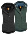 Ragwear Damen Weste Damenweste Outdoor Winterweste Kapuzenweste vegan Hesty 23