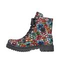 Rieker Damen Schnürboots Stiefelette Schwarz Multi Bunt Y2440-90