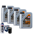 Motoröl 5W30 LIQUI MOLY Top Tec 4200 4L+BOSCH Ölfilter +Spülung