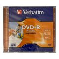 Verbatim Printable DVD - R 4,7 GB 16x Speed DVD-R Rohling 1 Stück Neu & OVP