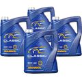 4x5 Liter MANNOL Classic 10W-40 Motoröl API SN/CH-4 ACEA A3/B4 JASO MA2