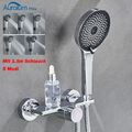 Badewannenarmatur Duschset Wasserhahn Badewanne Wasserfall mit Brasue Chrom