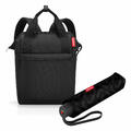 reisenthel Reisetasche allrounder R Set mit umbrella pocket classic Schirm Black