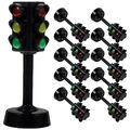  12 Pcs Ampelmodell Verkehrszeichen Spielzeug LED-Schilderlicht Ampellampe