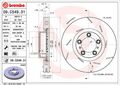 1x BREMBO Bremsscheibe PRIME LINE - UV Coated 09.C549.31 für PORSCHE PANAMERA