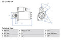 BOSCH Anlasser Starter 0 986 024 190 +67.25€ Pfand M10 für RENAULT CLIO 3 BR0 1