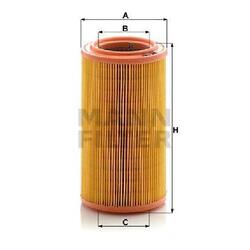 1x Mann-Filter Luftfilter 833255 u.a. für Citroen Peugeot | C1286/1