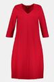 schickes Sweatkleid - ULLA POPKEN - Gr. 52 - rot/salsa - V-Ausschnitt - neu!!