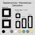 Tapetenschutz Wandschutz Dekorrahmen Tapetenschoner Lichtschalter Acryl Schalter