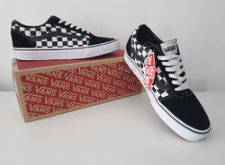 Vans Ward Checkered Black White Gr. 42 42,5 schwarz weiß VN0A38DMPVJ1 Old Skool