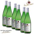 (5,75€/l) 6 x 1Ltr Wein Weißwein - Riesling-Paket aus der Pfalz WEINGUT WÖRNER